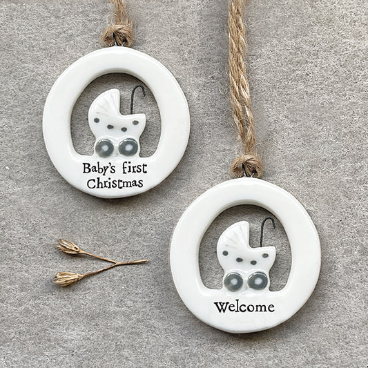 Baby’s First Christmas Porcelain Bauble