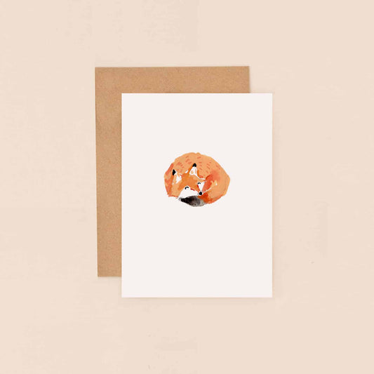 Little Fox Mini Greetings Card