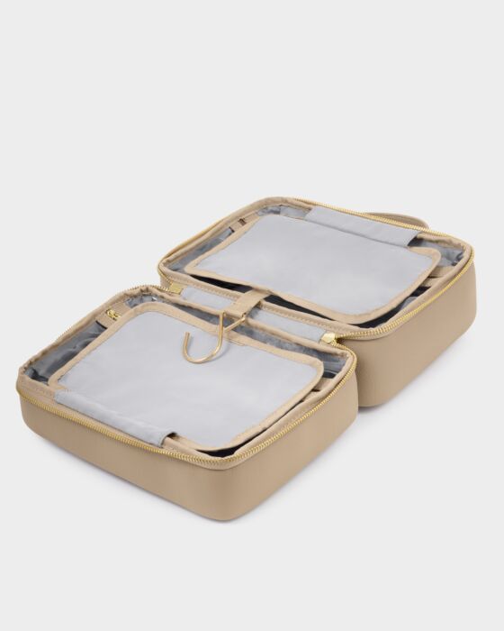 Katie Loxton Hanging Makeup & Washbag Taupe
