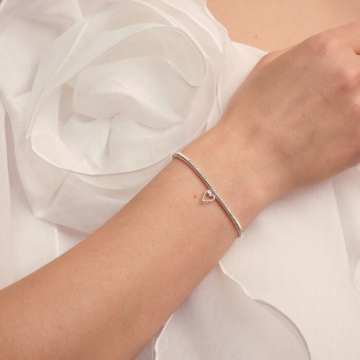 Laboratory Grown Diamond A Little 'Happy 40th Birthday' Bracelet Silver