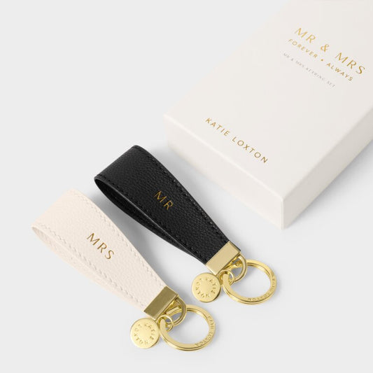 Katie Loxton Boxed Mr & Mrs Keyring Gift Set