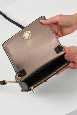 Luella Grey Eloise Black Phone Bag