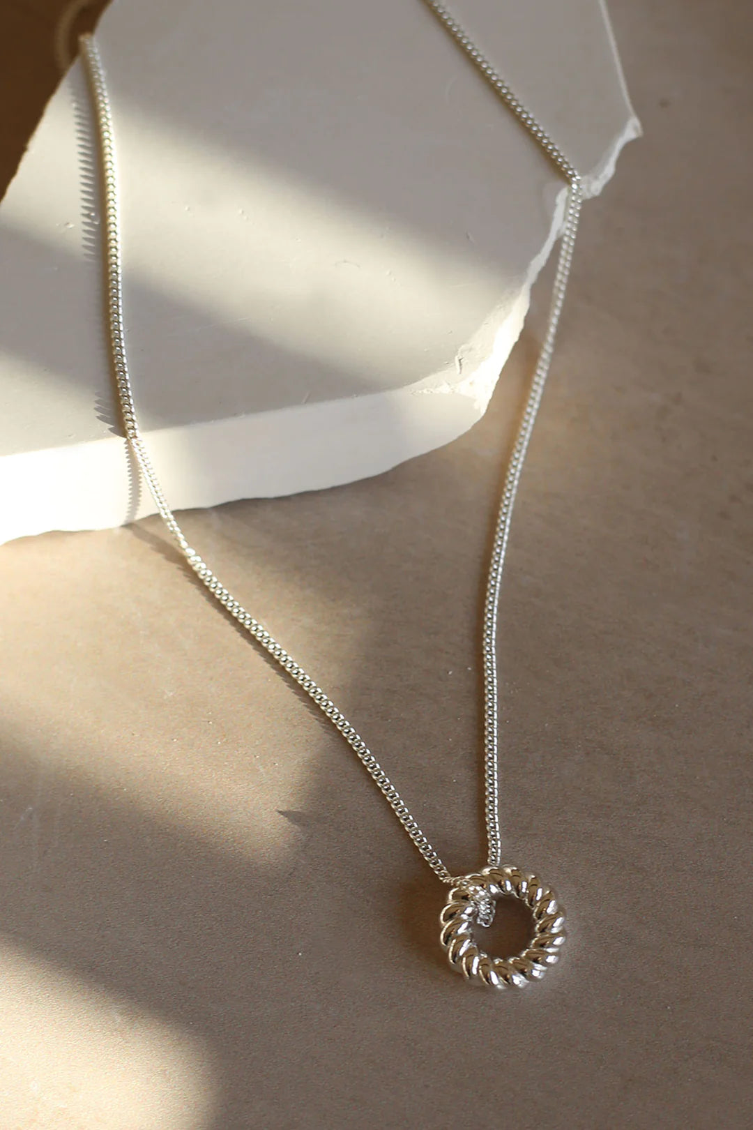 Sail Rope Silver Necklace