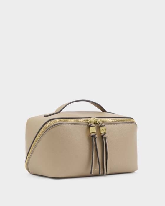 Katie Loxton Soho Medium Makeup And Wash Bag in Taupe