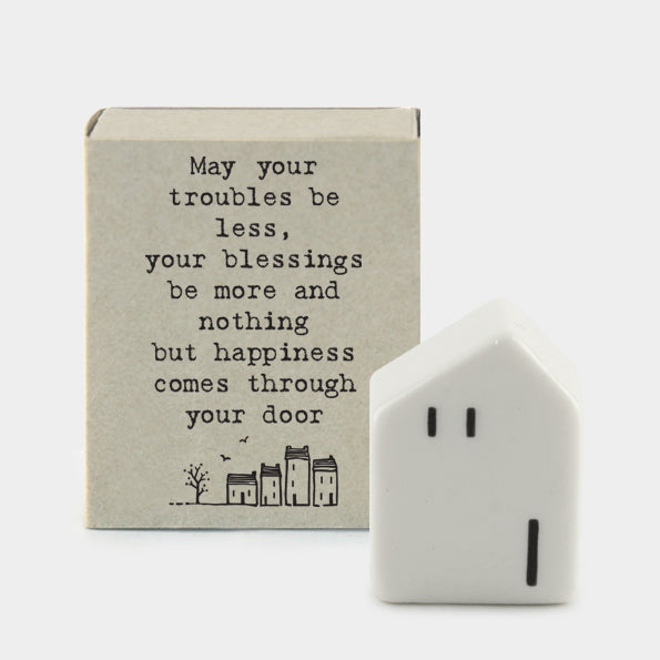 Matchbox Porcelain House May Your Troubles
