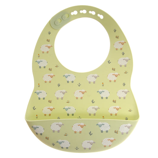 Sheep Catch It Silicone Bib