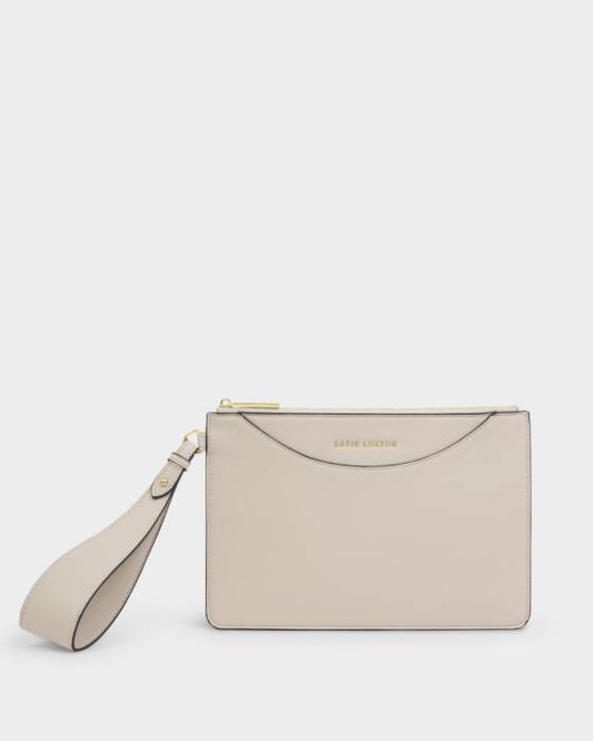 Katie Loxton Alba Wristlet Pouch in Oyster