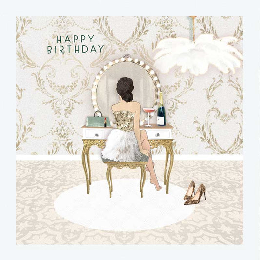 Happy Birthday Dressing Table Greetings Card