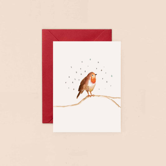 Robin Mini Christmas Card