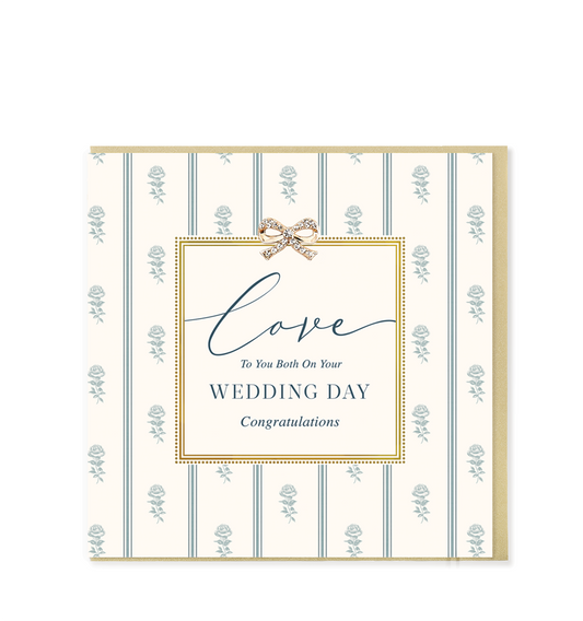 Love To You Both On Your Wedding Day Greetings Card
