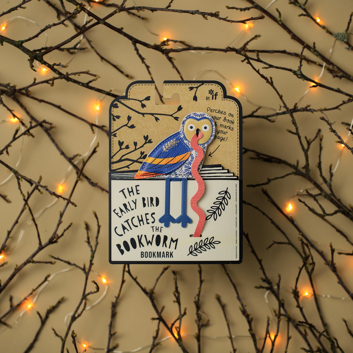 The Early Bird Bookmarks Owl