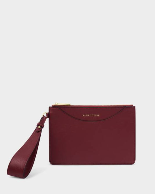 Katie Loxton Alba Wristlet Pouch in Cherry