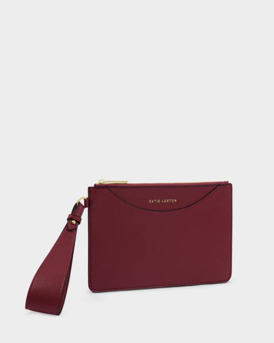 Katie Loxton Alba Wristlet Pouch in Cherry