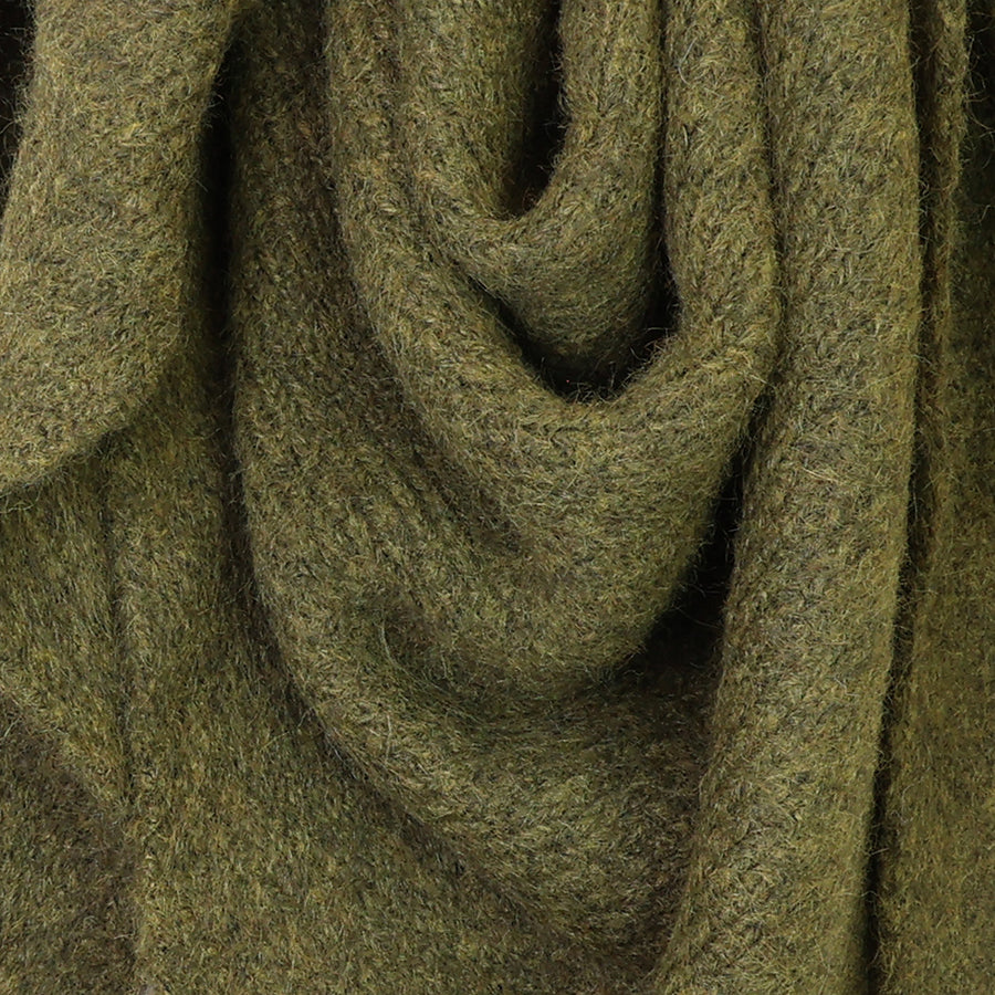 Chunky Knit Triangle Scarf Khaki