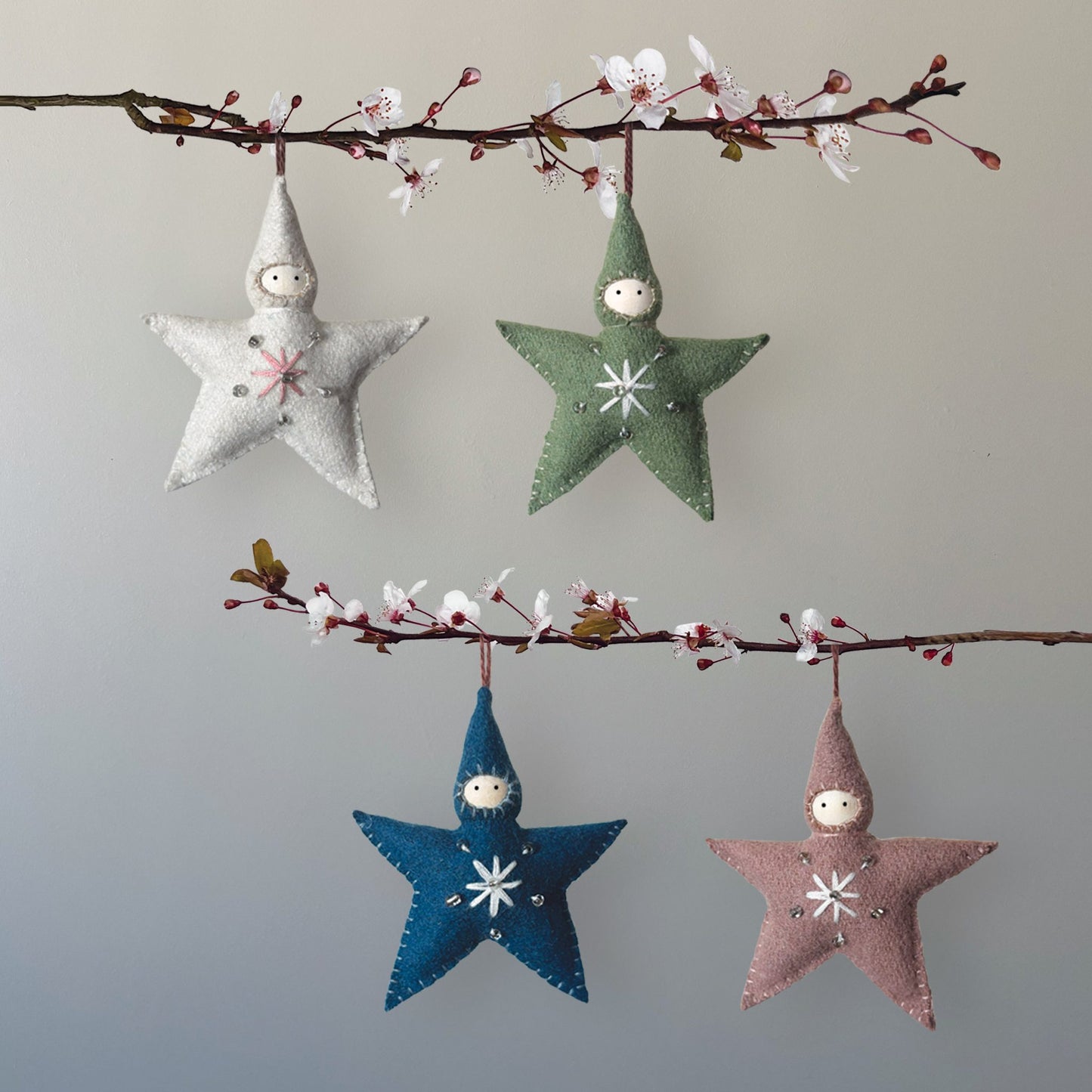 Small Felt Star Baby Blue