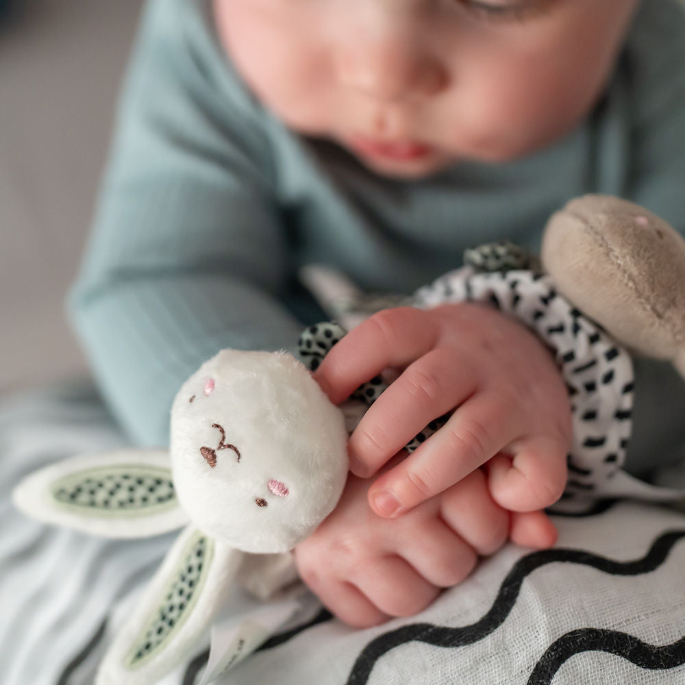 Rabbit Plush Wrist Rattles