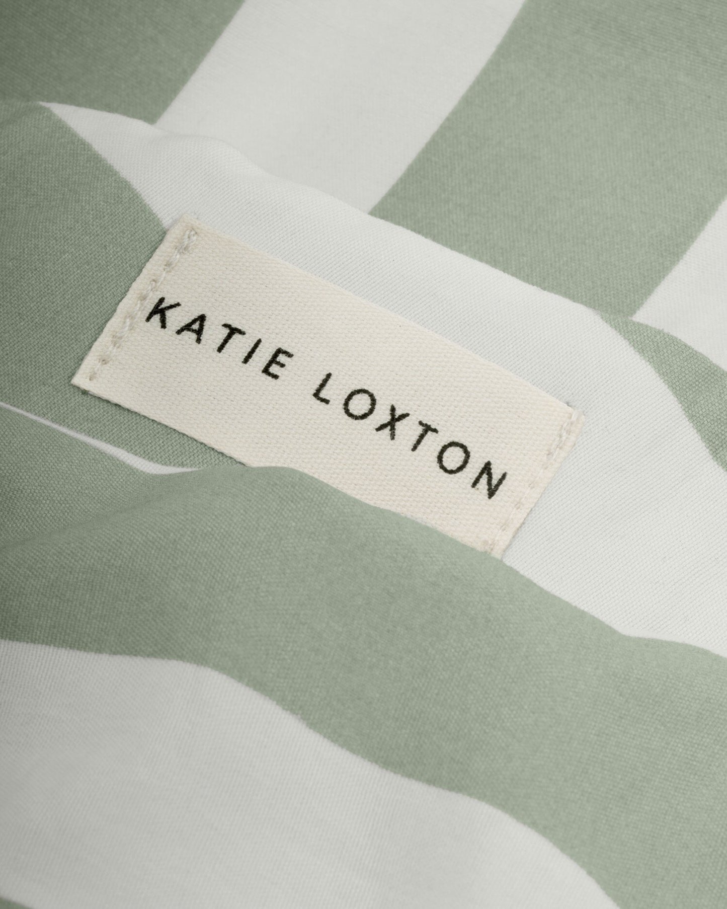 Stripe Print Gift Set Pyjamas in Green Mist & White