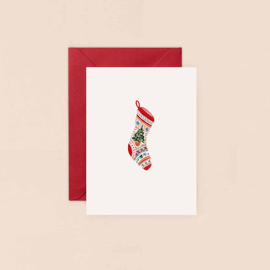 Stocking Mini Christmas Card