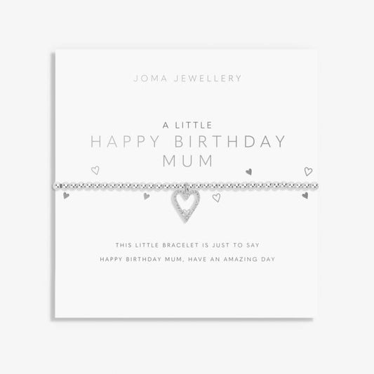 A Little ‘Happy Birthday Mum’ Bracelet In Silver