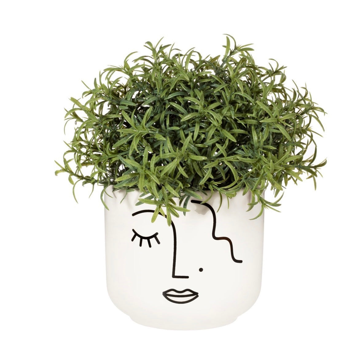 Abstract Face Large Planter