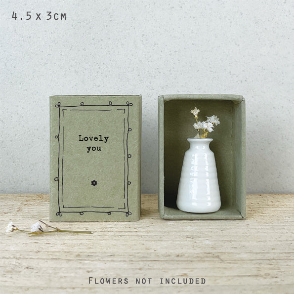 Matchbox Porcelain Vase Lovely You
