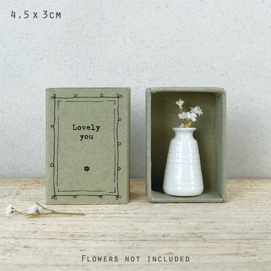 Matchbox Porcelain Vase Lovely You