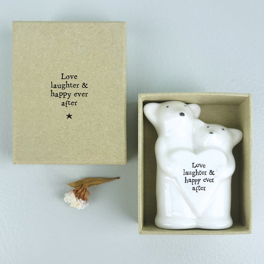 Happily Ever After Boxed Porcelain Heart Mice