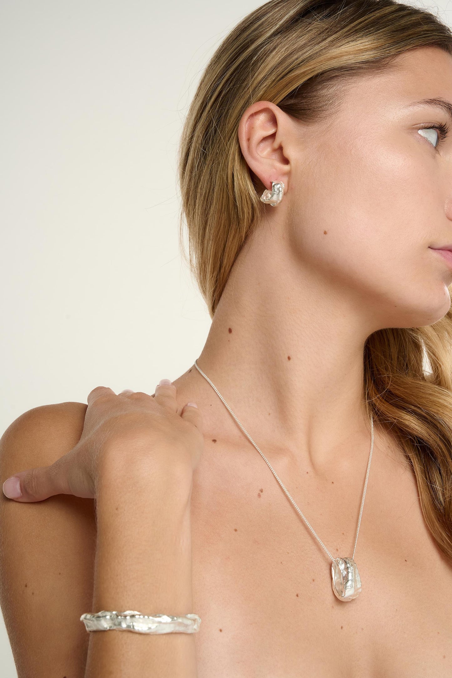 Tutti Wax Necklace Silver