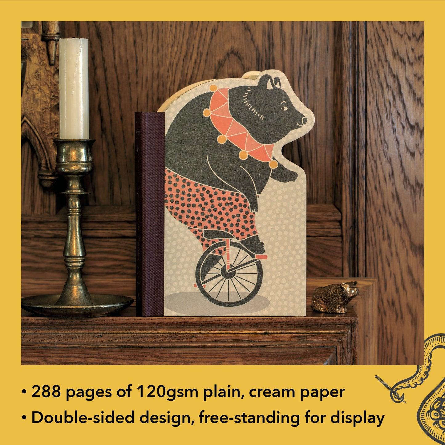 Eclectionary Note Book Bike Bear