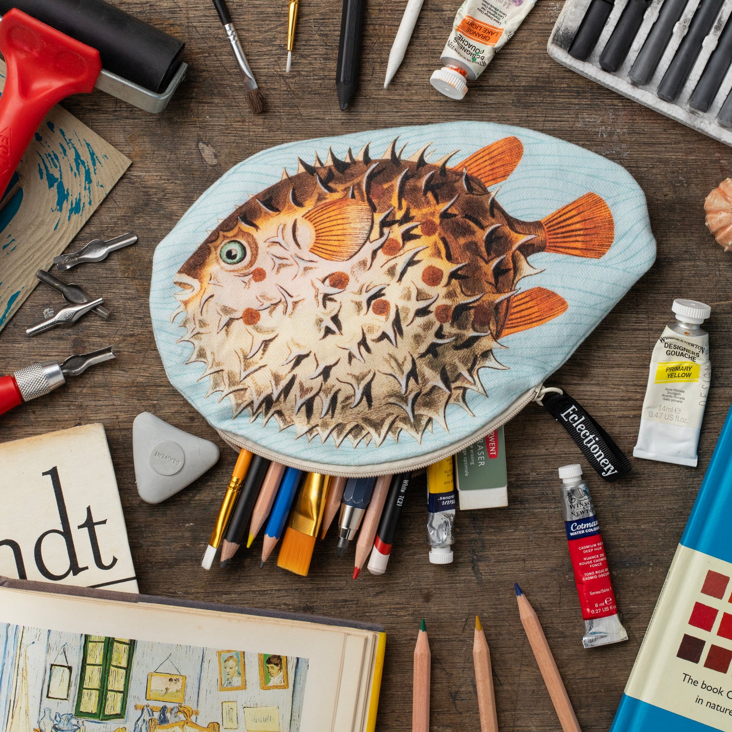 Eclectionary Pencil Case Pufferfish