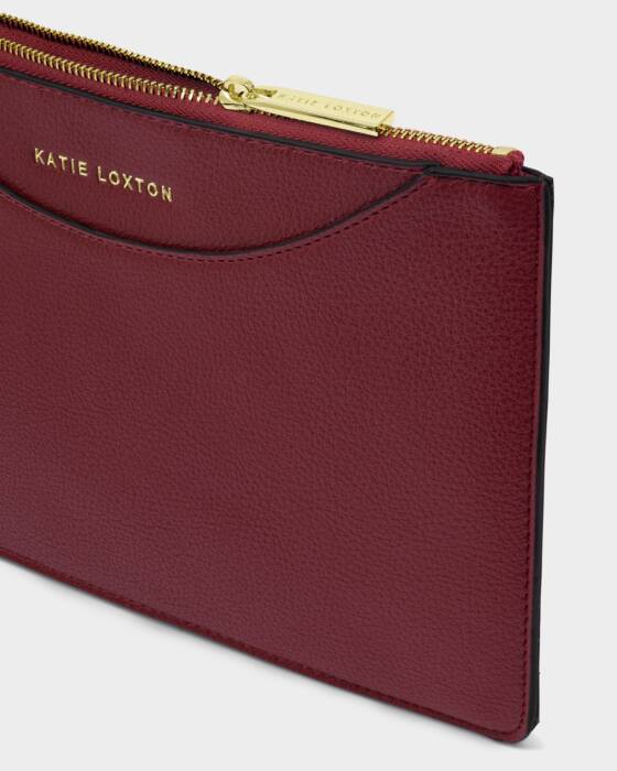 Katie Loxton Alba Wristlet Pouch in Cherry