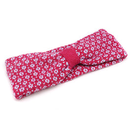Bright Pink Flower Scandi Cosy Knit Headband