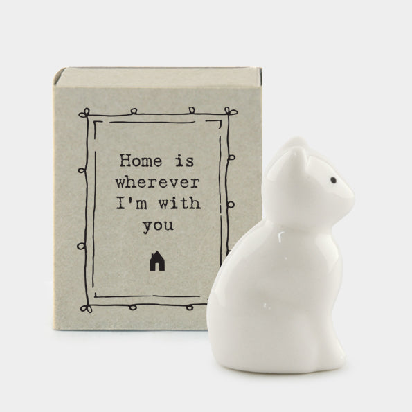 Home Is With You Matchbox Cat