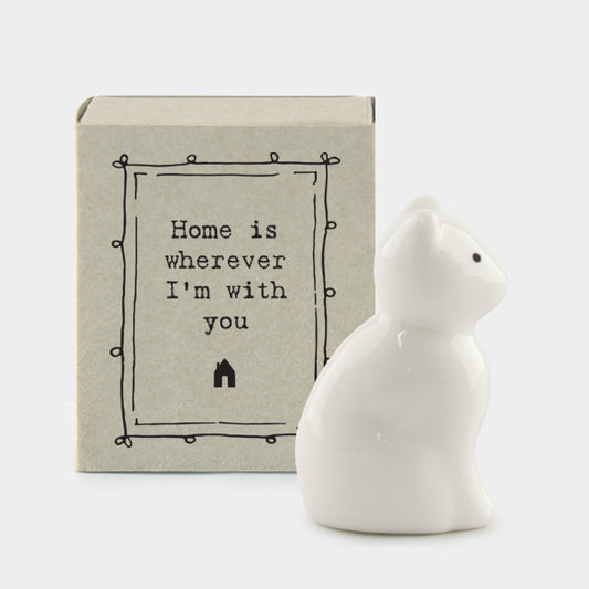 Home Is With You Matchbox Cat