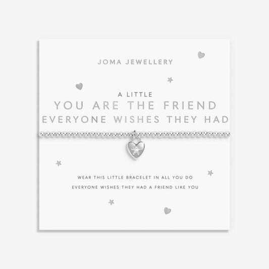A Little You’re The Friend Bracelet In Silver Plating
