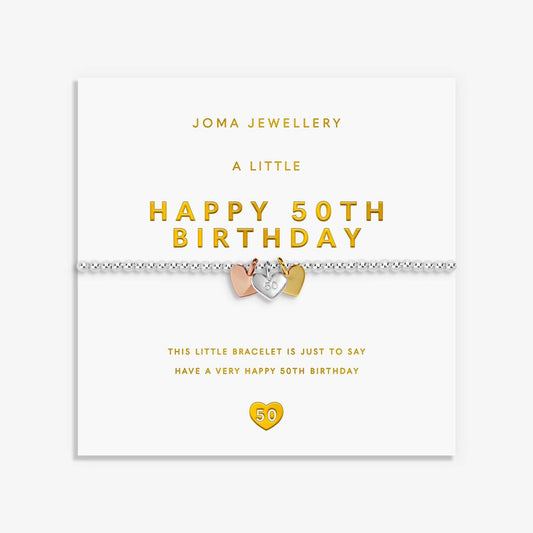 A Little ‘Happy 50th Birthday’ Bracelet