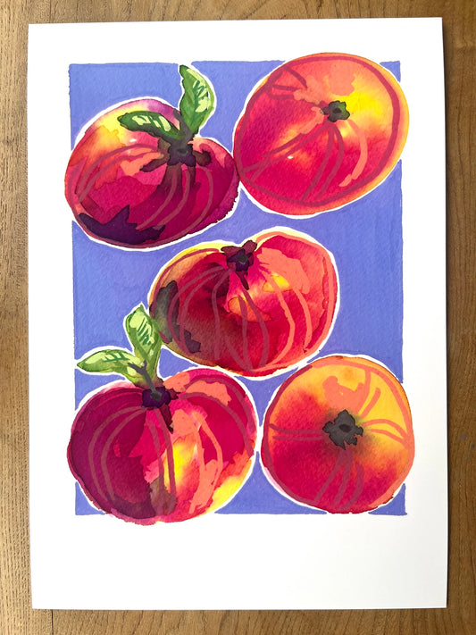 Peaches A5 Art Print