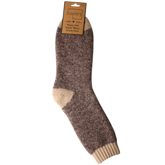 Cappuccino Marl Men’s Cosy Socks