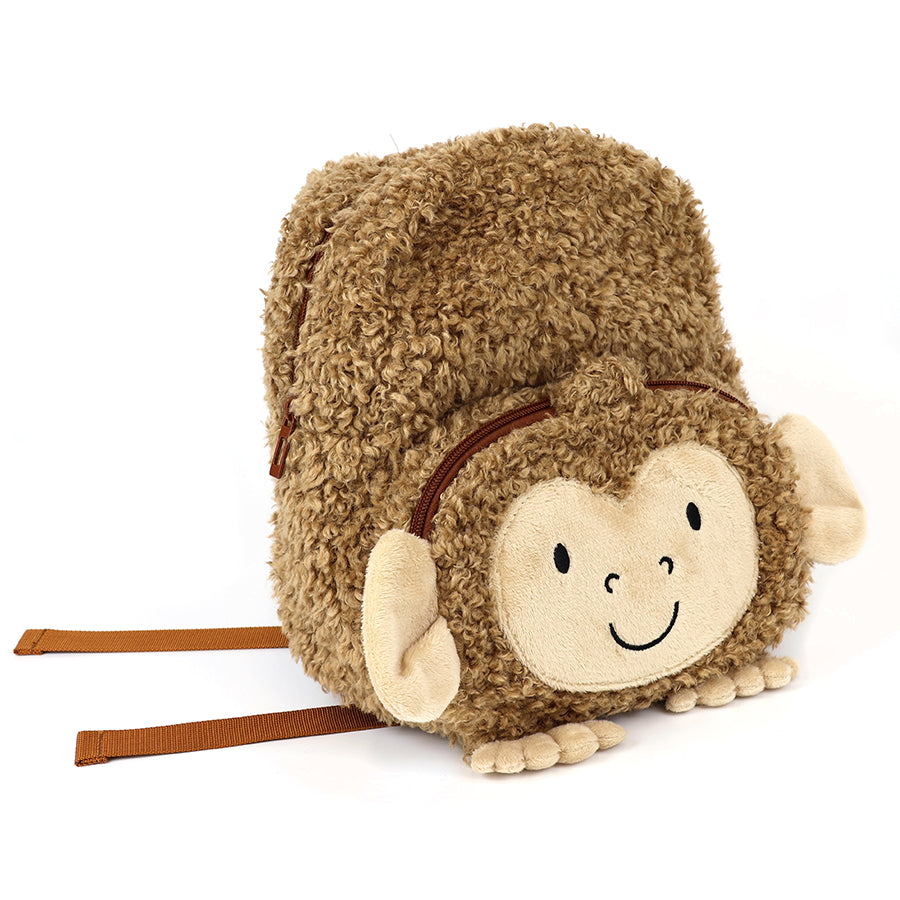 Monty Monkey Fleecy Backpack