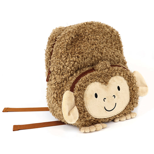 Monty Monkey Fleecy Backpack