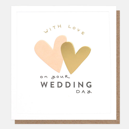 With Love On Your Wedding Day Greetings Card