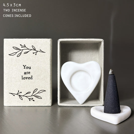 You Are Loved Matchbox Incense Cone