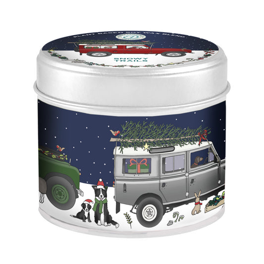 Emma Lawrence Snowy Trails Christmas Tin Candle