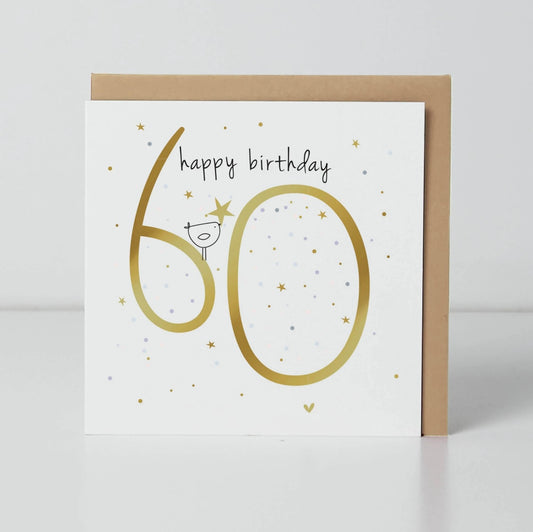 60th  Birthday Greetings Card