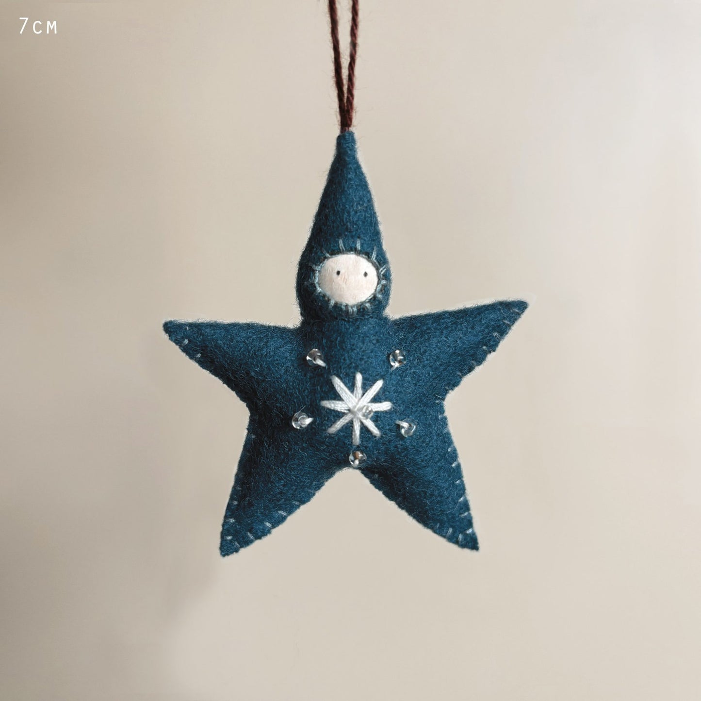 Small Felt Star Baby Blue