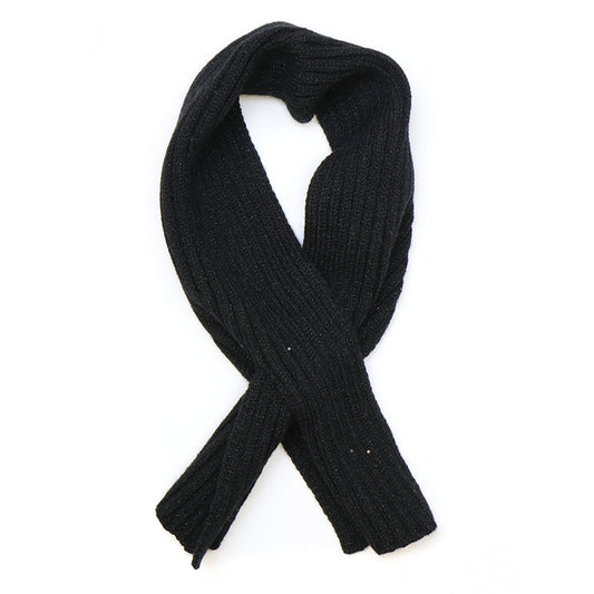 Cable Pull Through Scarf Black