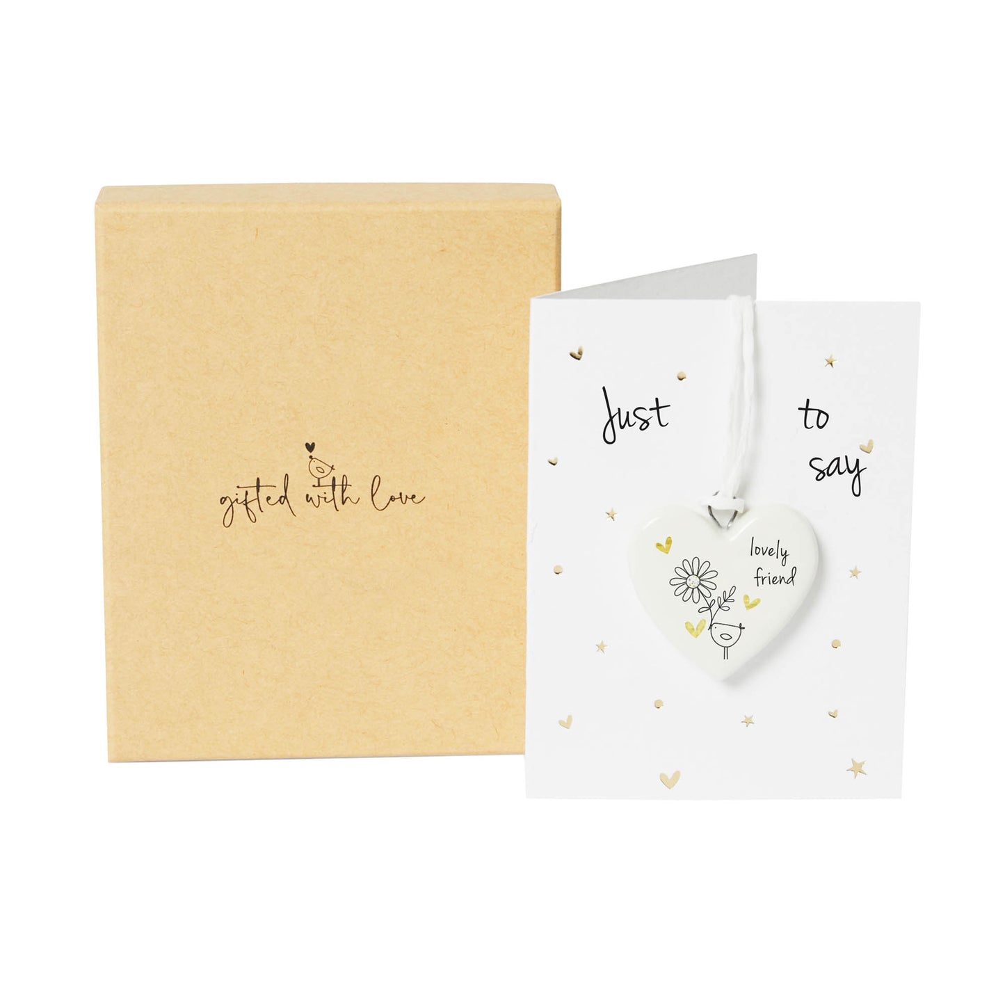 Lovely Friend Boxed Heart Decoration