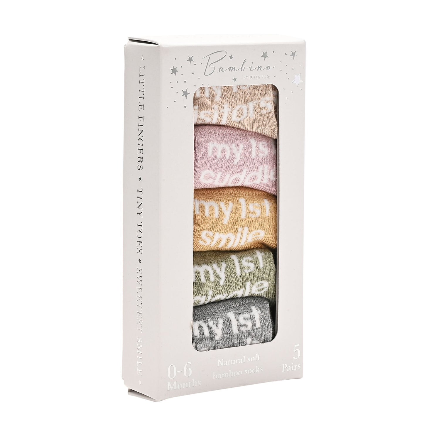 Bambino First Milestones Socks 0-6 Months