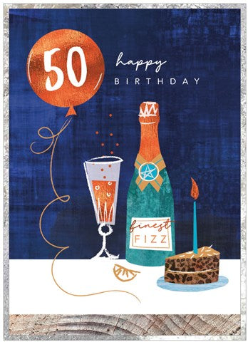 Happy 50th Birthday Greetings Card