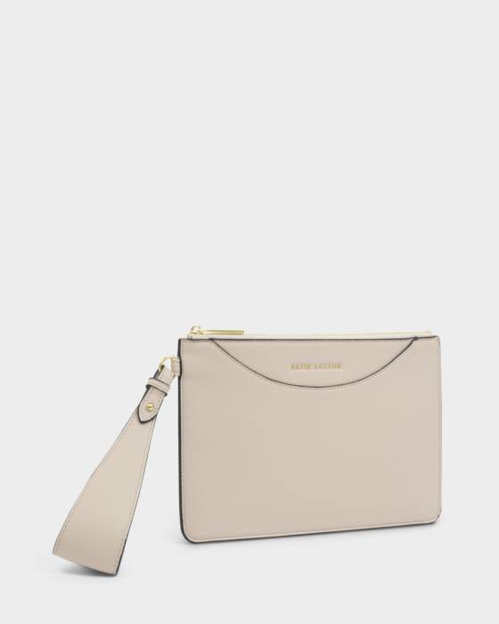 Katie Loxton Alba Wristlet Pouch in Oyster